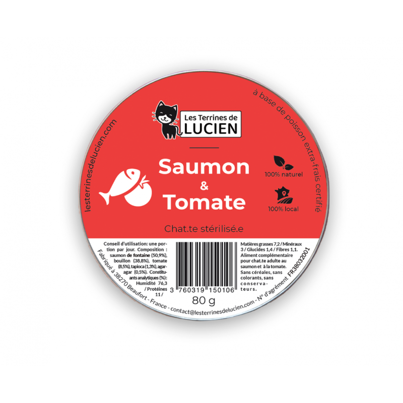 Pâtées pour chats artisanales - Terrines de Lucien Pâtées pour chats artisanales - Terrines de Lucien