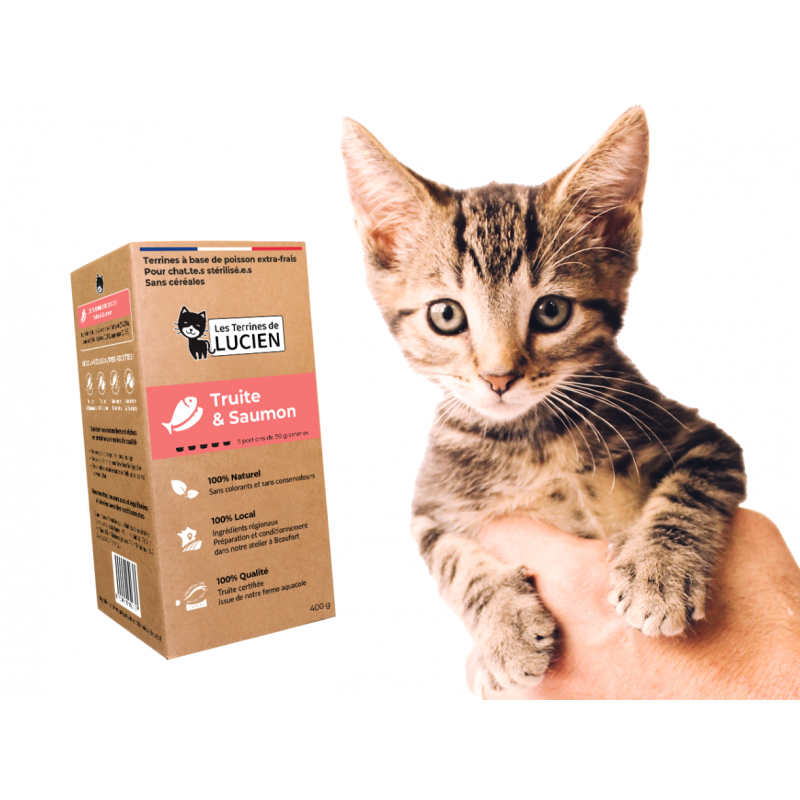 Pâtées pour chats artisanales - Terrines de Lucien