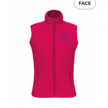 VESTE POLAIRE SANS MANCHE FUSCHIA