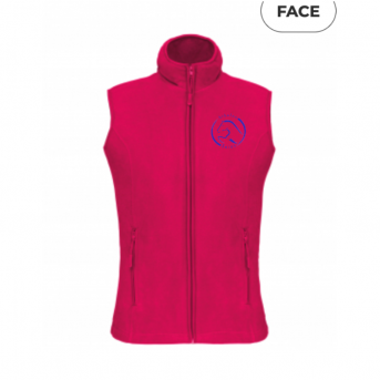 VESTE POLAIRE SANS MANCHE FUSCHIA