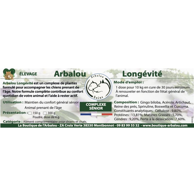 ARBALOU LONGEVITE CHIEN