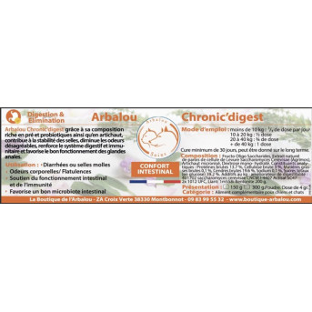 Diarrhée chien - La boutique de l'Arbalou