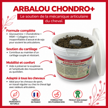 ARBALOU CHONDRO + Chondroprotecteur pour cheval