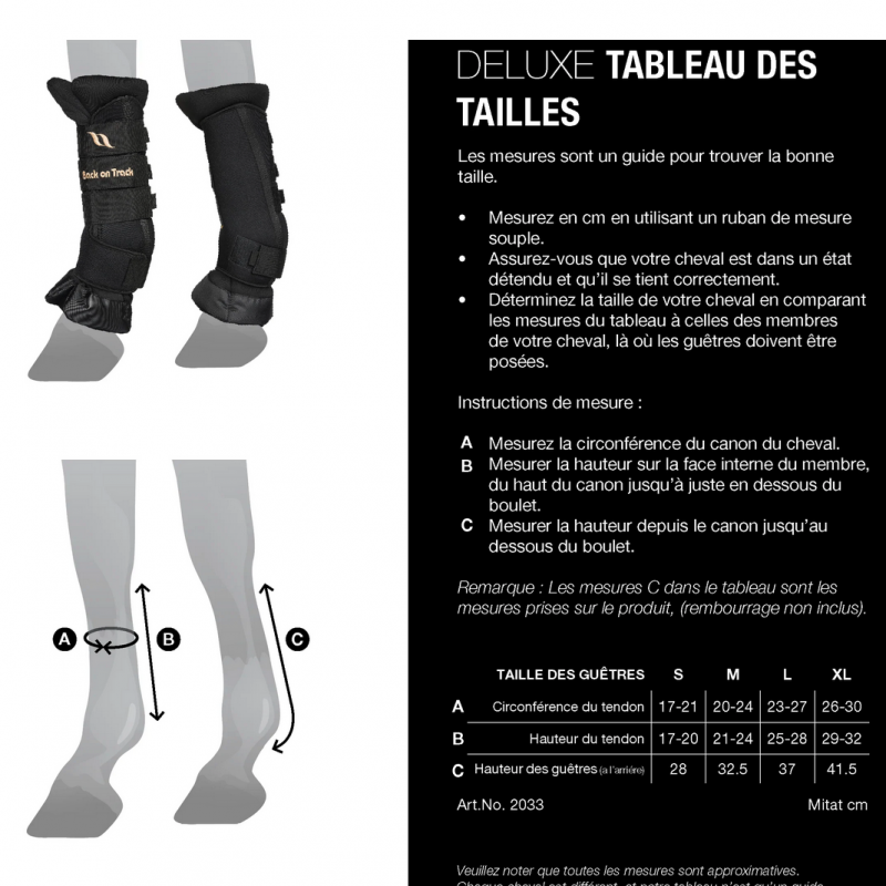 Back On Track - Protège Genou Genouillère Droite Noir - Myver Sellerie