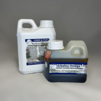 HUILE BEAUTE POIL CHIEN - huile saumon chien - huile poissons pour chien - produit naturel beauté du poil - complément pelage