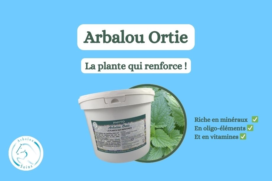 Arbalou Ortie cheval en promotion ce mois ci chez Arbalou Soins