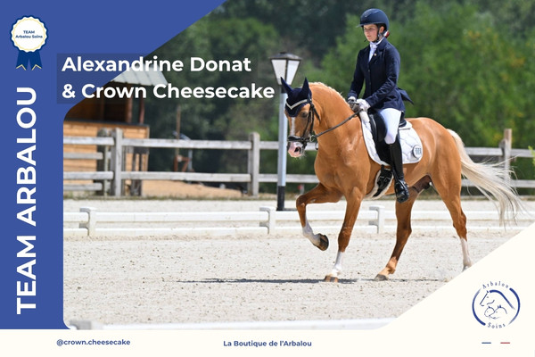 Bienvenue à Alexandrine Donat et Crown Cheesecake dans la Team Arbalou Soins 2026 !
