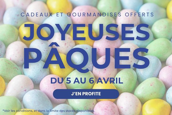 Pâques à La Boutique de l’Arbalou : des cadeaux gourmands et du bien-être pour vos animaux.