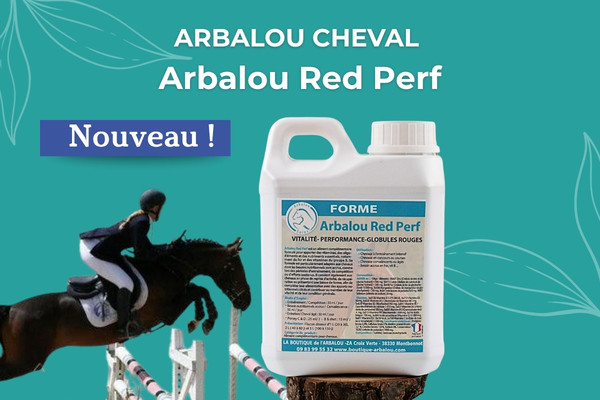 Nouveau chez Arbalou Soins : découvrez Arbalou Red Perf, le complément multivitaminé pour cheval