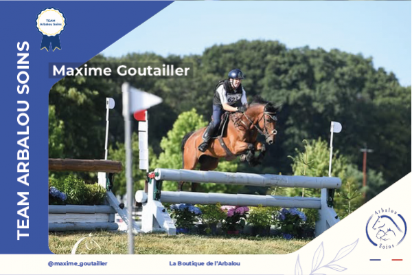 Cavalier de concours complet Junior avec Maxime Goutailler.