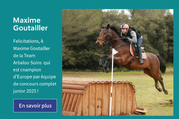 Cavalier de complet Junior avec Maxime Goutailler.