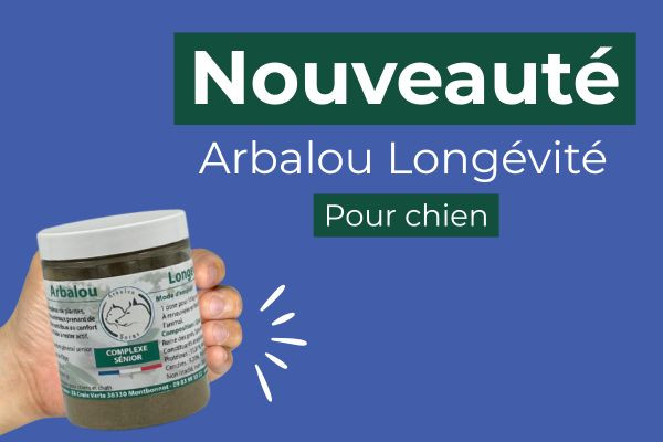 Nouveau, découvrez Arbalou Longévité pour chien âgé.