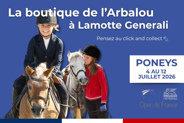 La Boutique de l'Arbalou expose lors  l’Open de France Poney 2026 à Lamotte-Beuvron