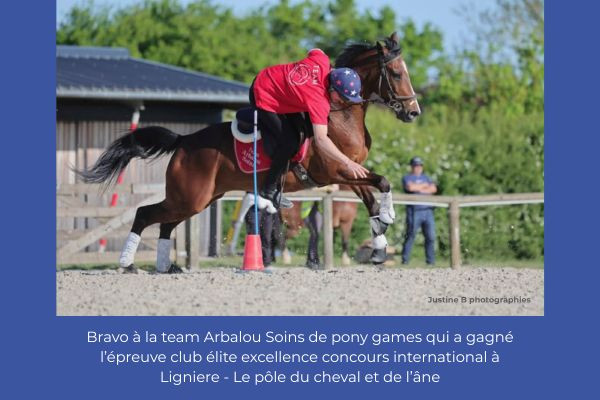 Team Arbalou Soins sacrée aux Championnats de France de Pony Games 2026 à Lamotte-Beuvron