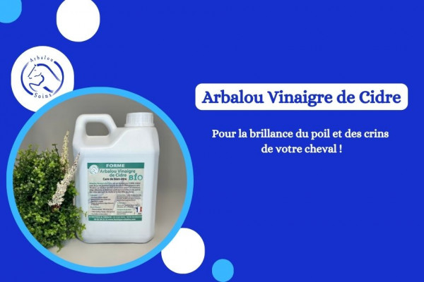 Découvrez les bienfaits du vinaigre de cidre pour votre cheval.