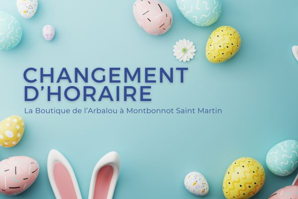 Horaires d’été de La Boutique de l’Arbalou