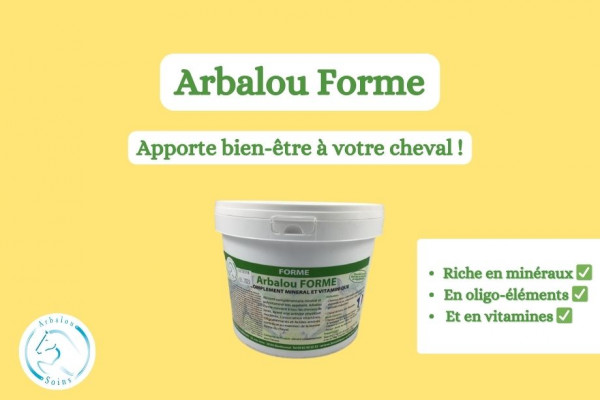 Arbalou forme : le complément minéral et vitaminique (CMV) complet pour le bien-être du cheval