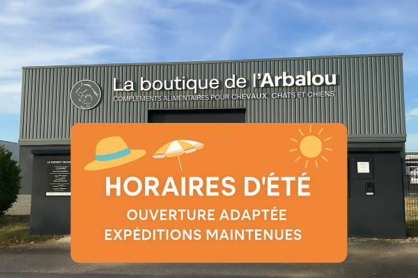 Horaires d’été de La Boutique de l’Arbalou Horaires d’été de La Boutique de l’Arbalou