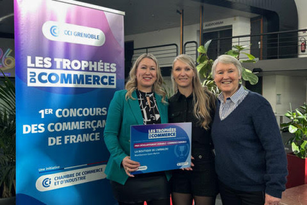 Arbalou Soins : lauréate du trophée du commerce durable de la CCI de Grenoble